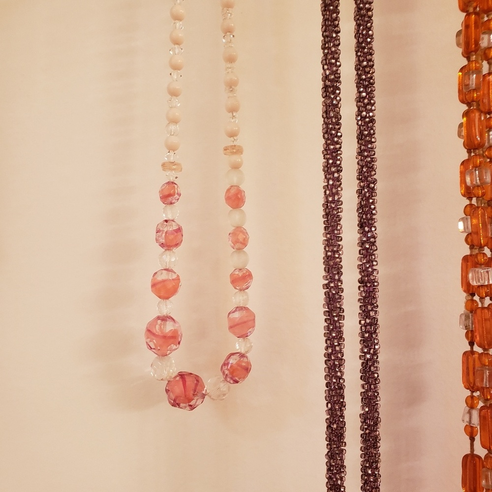Vintage glass beaded necklace